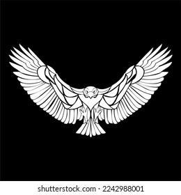 eagle logo vector. eagle silhouette various design models, eagle head icon silhouette is very suitable for use in t-shirts, tattoos, and other design elements.