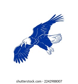 eagle logo vector. eagle silhouette various design models, eagle head icon silhouette is very suitable for use in t-shirts, tattoos, and other design elements.