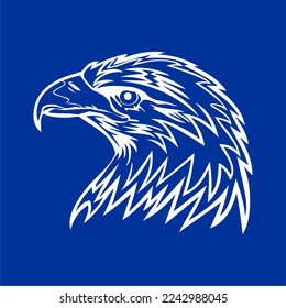eagle logo vector. eagle silhouette various design models, eagle head icon silhouette is very suitable for use in t-shirts, tattoos, and other design elements.