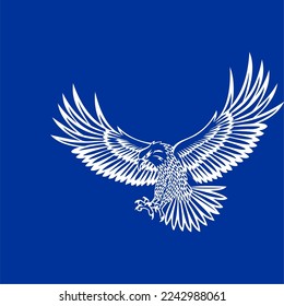eagle logo vector. eagle silhouette various design models, eagle head icon silhouette is very suitable for use in t-shirts, tattoos, and other design elements.