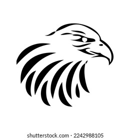 eagle logo vector. eagle silhouette various design models, eagle head icon silhouette is very suitable for use in t-shirts, tattoos, and other design elements.