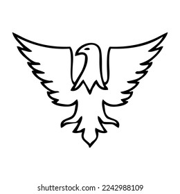 eagle logo vector. eagle silhouette various design models, eagle head icon silhouette is very suitable for use in t-shirts, tattoos, and other design elements.