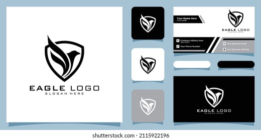 Eagle Logo Vector Symbol Business Card Stock Vector (Royalty Free ...