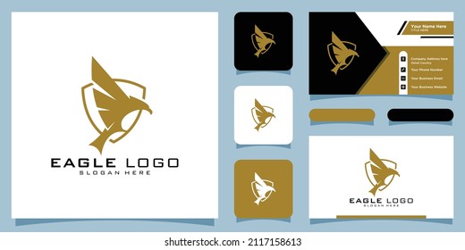 Eagle Logo Vector Symbol Business Card Stock Vector (Royalty Free ...