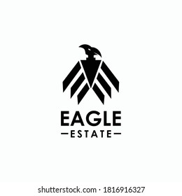 Eagle Logo Vector Symbol Modern Animal