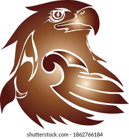 eagle logo in vector for team emblem