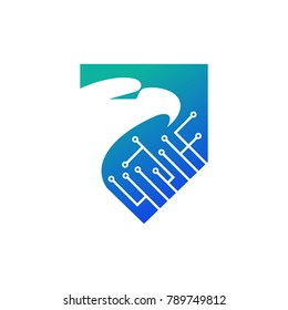 eagle logo vector template