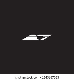 eagle logo vector template . Background black.