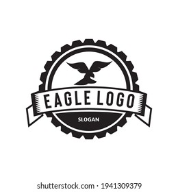 eagle logo vector vintage for business