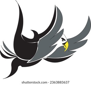 Eagle Logo Vector,image of a flying eagle