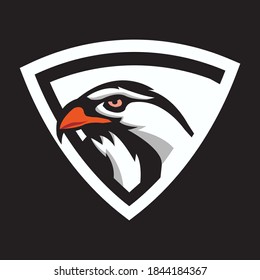eagle logo vector.simple style logo.eagle illustration.mascot logo