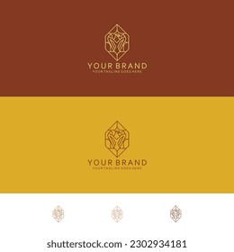logotipo de águila imágenes ornamentos de rayas geométricas combinadas ornamentos de taper rayas geométricas equilibradas Combinar visualización moderna y minimalismo elegante 