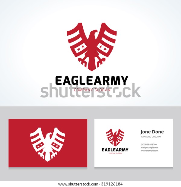 Eagle Logoeagle Army Animal Logoanimal Logo Stock Vector Royalty Free