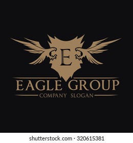 Eagle Logo,Real Estate logo,Vector Logo Template