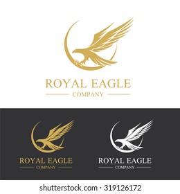 Eagle logo,royal eagle, Animal logo,Animal logo collection,Elements for brand identity,Vector Logo template.