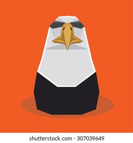 Eagle Low poly design. illustration. vector