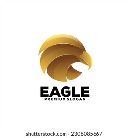 eagle luxury gradient design logo abstract