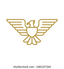 Eagle luxury logo line design