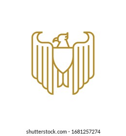Eagle luxury logo line design