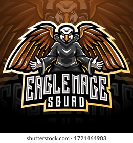 Eagle magic esport mascot logo
