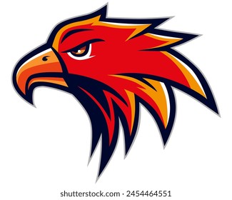 Eagle mascot. Animal logo. Sport icon