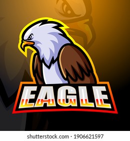 Eagle mascot esport logo design