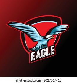 Eagle mascot esport logo design