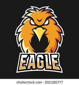 Eagle Mascot Gaming Vector Logo Design Template
