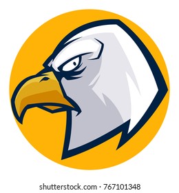 Eagle Mascot Head illustration esports logo