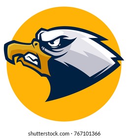 Eagle Mascot Head illustration esports logo