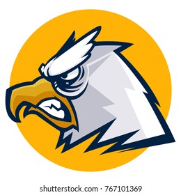 Eagle Mascot Head illustration esports logo