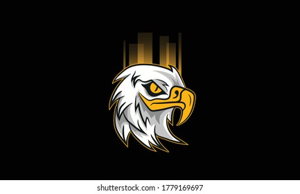 Eagle Mascot Head vector illustration sports logo