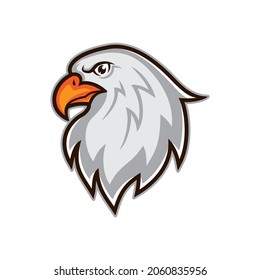 Eagle mascot illustration logo design