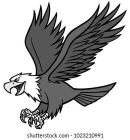 Eagle Mascot Illustration - A vector cartoon illustration of a Eagle Mascot.