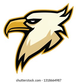 Eagle mascot logo