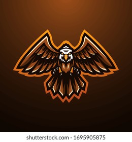 El diseño del logo de la mascota del águila
