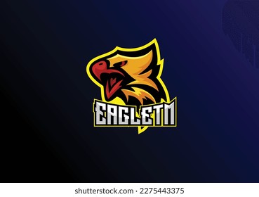eagle mascot logo design esport gaming
