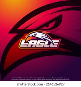Eagle mascot logo design good use for symbol emblem badge brand and more.