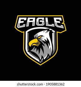 Eagle mascot logo design illustration for sport or e-sport team