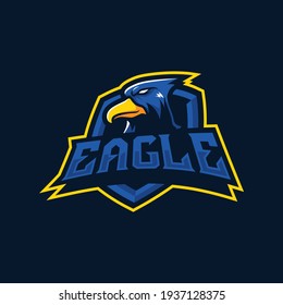 Eagle mascot logo design illustration