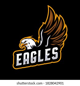 Eagle Mascot Logo Design Template