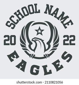 Eagle mascot logo design vector with modern illustration concept style for badge, emblem and tshirt printing.