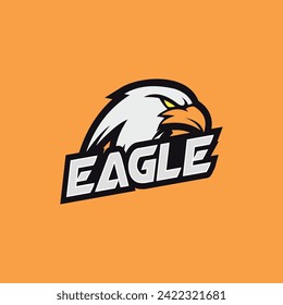 Eagle mascot logo design vector