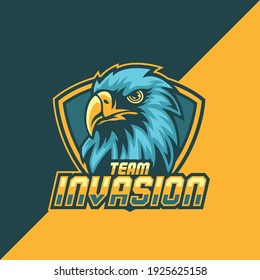 eagle mascot logo for e-sport team