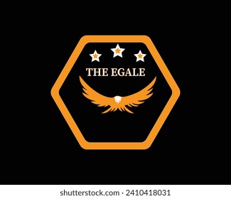 Eagle mascot logo ,hand drawn illustration. Suitable For Logo, Wallpaper, Banner, Background, Card