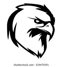 eagle mascot logo raw