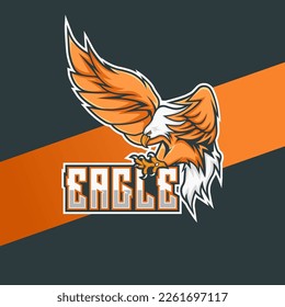 Eagle mascot logo sport vector