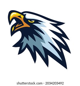 Eagle Mascot Logo Sports Team Mascot Design Vector 