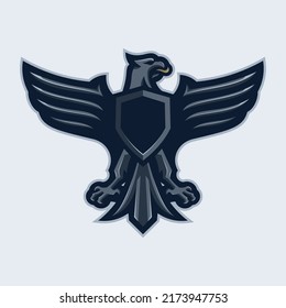 EAGLE MASCOT LOGO SUITABLE FOR IDENTITY FOR YOUR BUSINESS