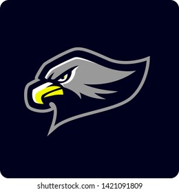 Eagle mascot logo template - Vektor